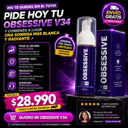 OBSESSIVE V34™ –  BLANQUEDOR DENTAL EDICIÓN LIMITADA