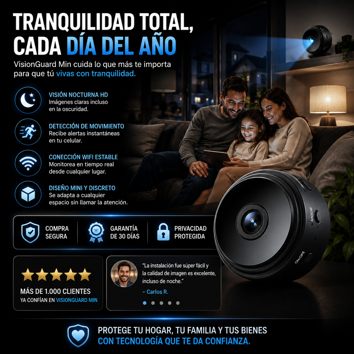VisionGuard™ Mini | Pequeña, Discreta y Potente Solo en CHILE