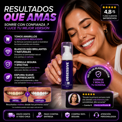 OBSESSIVE V34™ –  BLANQUEDOR DENTAL EDICIÓN LIMITADA