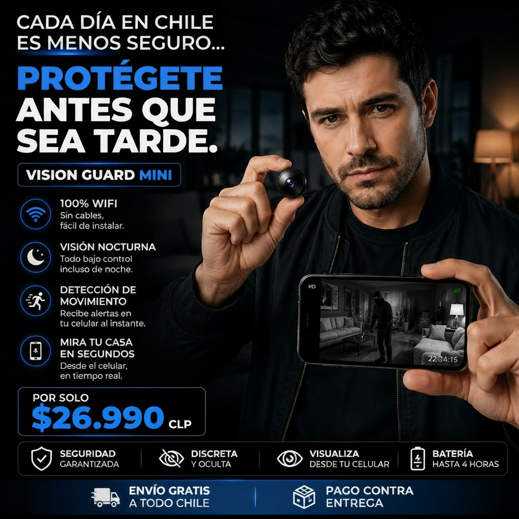 VisionGuard™ Mini | Pequeña, Discreta y Potente Solo en CHILE